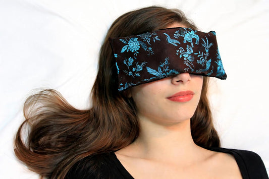 Handmade Luxe Serenity Eye Pillow - All-Natural Flaxseed - Unscented or Lavender Scented – Weighted Eye Mask for Yoga, Meditation, Hot & Cold Therapy