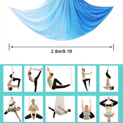 Foser Aerial Hammock, 16.4ft 9.2ft Swing Set for Anti-Gravity Yoga, Dance & Acrobatics