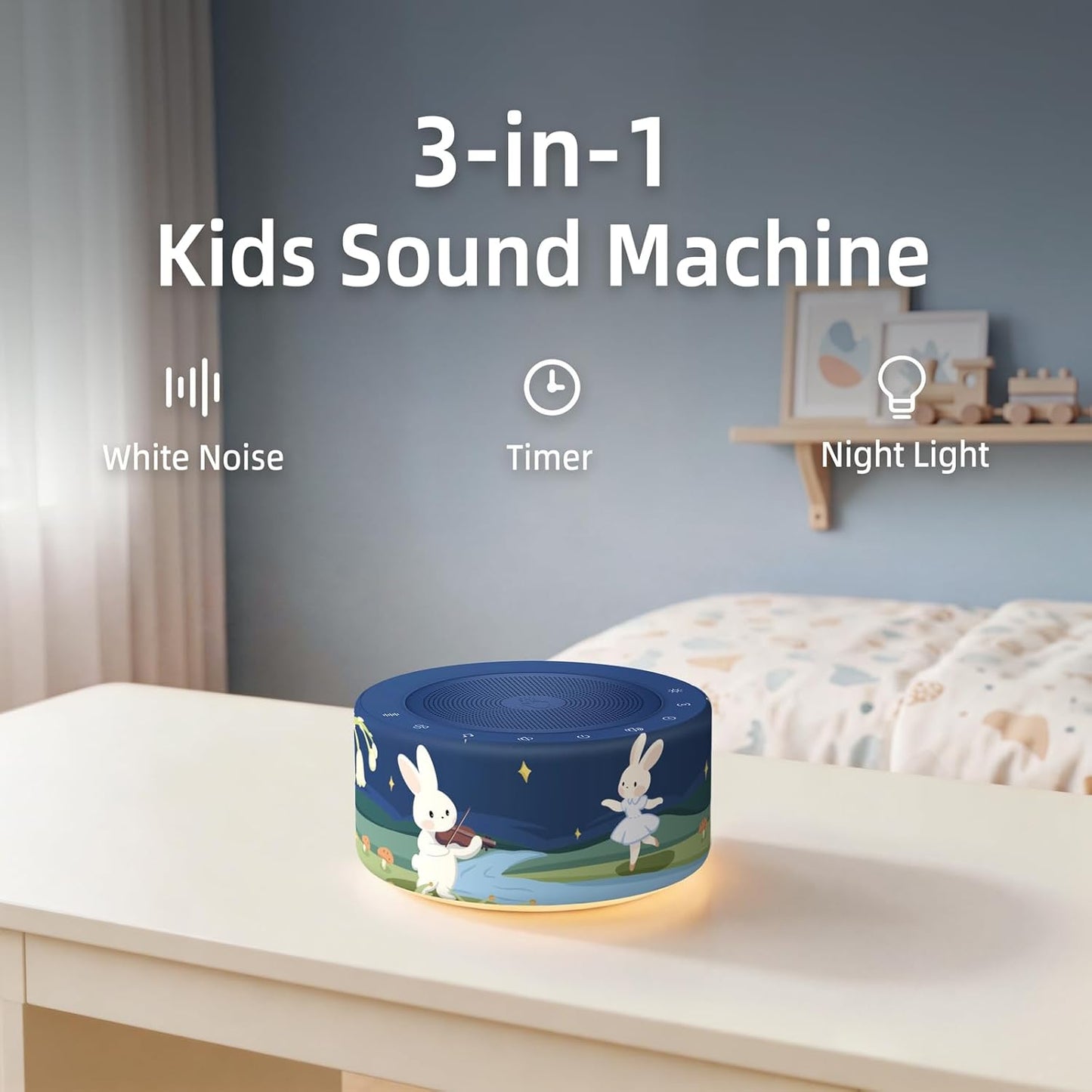 Kipcush Automatic Tibetan Meditation Bowl Sound Machine - 7 Himalayan Tones + 7 Color Night Light - Timer & Touch Control - No Manual Striking for Yoga, Chakra Healing, Stress Relief - Plug In