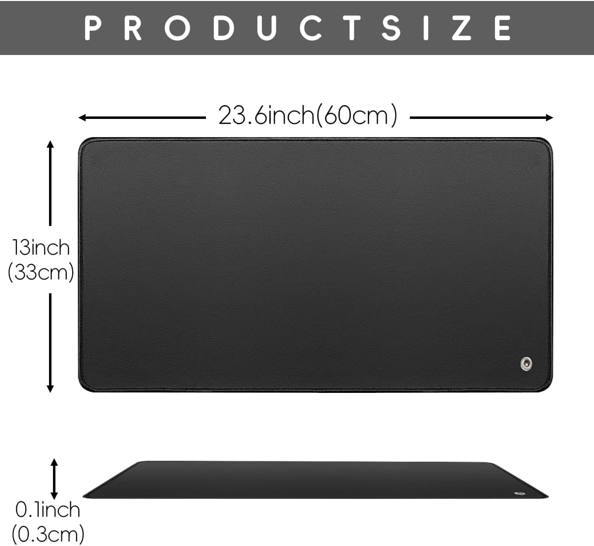 Grounding Mat,35.4x23.6 inches,Reconnect to The Earth EMF Recovery,for Foot Therapy, Universal Grounding Sleep Mat, Grounding Yoga Mat,Improve Energy,Sleep Assist and Helps with Anxiety Black