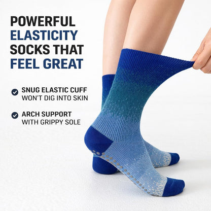 Pilates Grip Socks for Women – Non-Slip Grippy Yoga & Barre Socks, Cushioned Cozy Socks for Studio, Home & Gifts