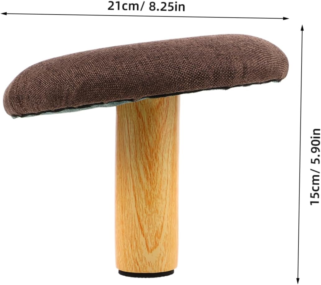 Outanaya Ergonomic Wooden Kneeling Bench for Posture Compact Meditation Stool for Reading Prayer and Office Use Relieves Leg Pressure Unique Design and Stability