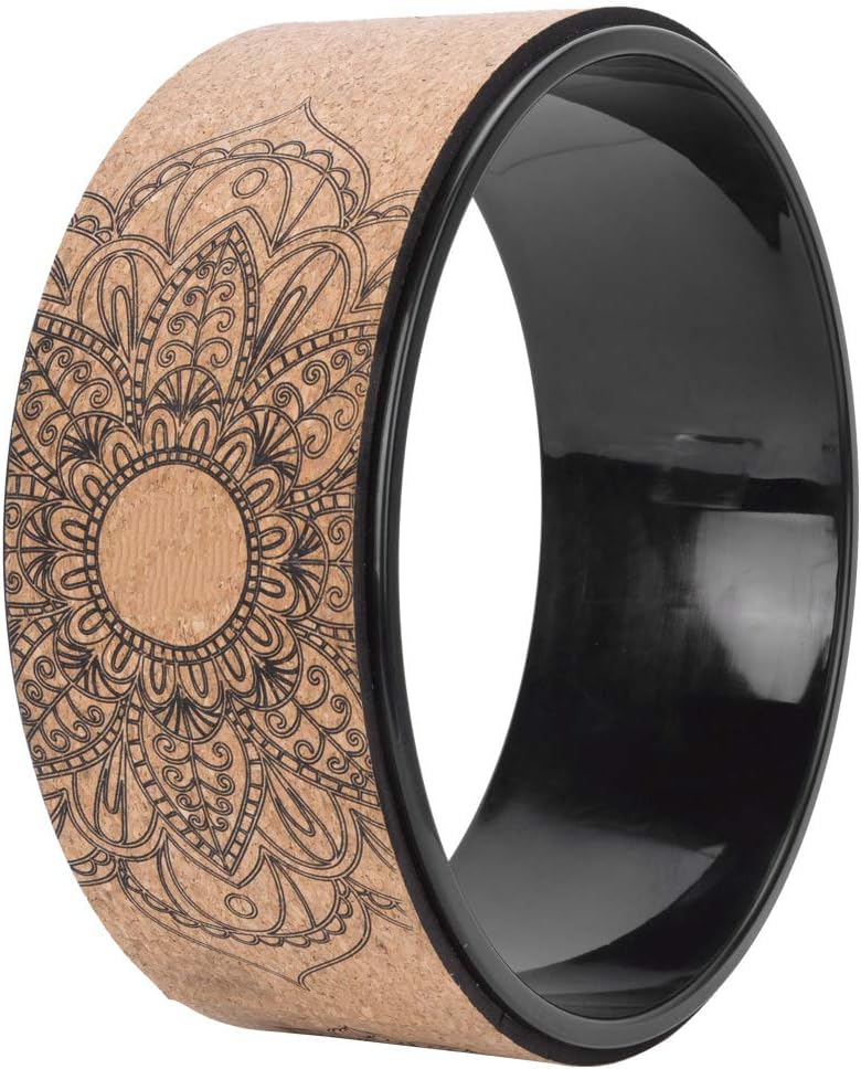 High Density PU Rubber Yoga Wheel for Stretching and Flexibility to Help Back Aches and Tension, Tear, Flexible Roller Designed, Extend Premium Back Roller
