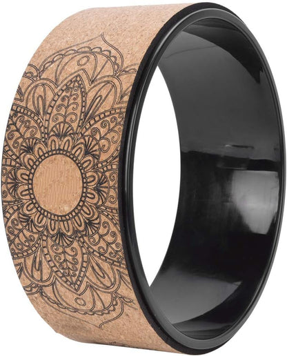 High Density PU Rubber Yoga Wheel for Stretching and Flexibility to Help Back Aches and Tension, Tear, Flexible Roller Designed, Extend Premium Back Roller