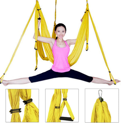 Aerial Yoga Hammock 250x150cm/98.43x59in Parachute Fabric Swing for Inversion Fitness