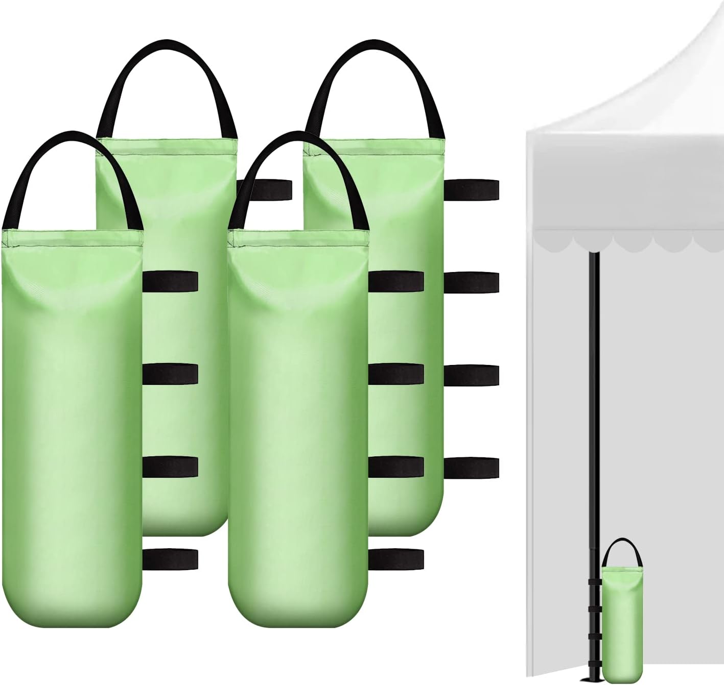 IALNAI 112 LBS Canopy Weights Sand Bags for Canopy Outdoor Advertising Tent Sunshade Fixed Windproof Pop up Tent（No Sand） 4-Pack Package May Vary