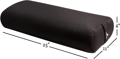 Hugger Mugger Standard Yoga Bolster - Firm, Supportive, Handmade, Durable
