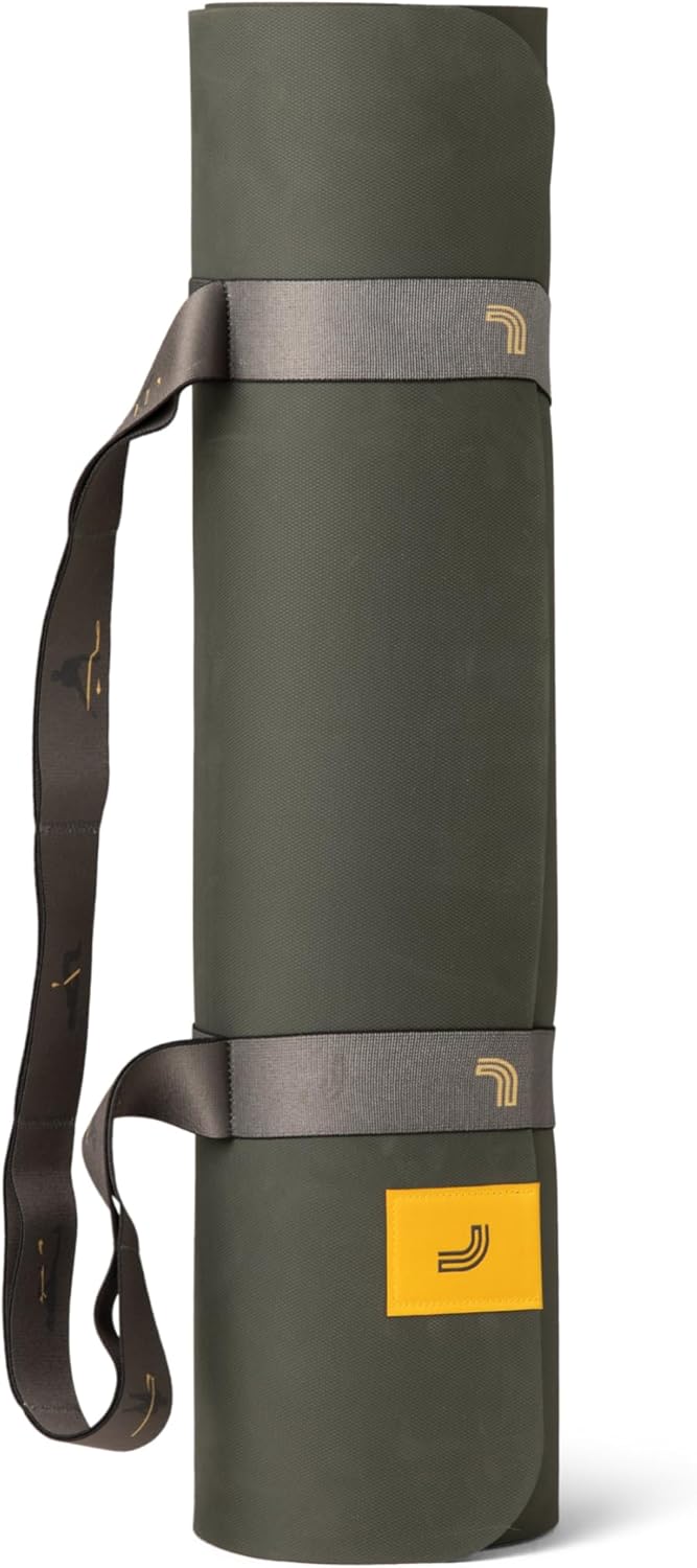 Lolë Pose Yoga Mat for Women with Strap Carrier | Non-Slip 5mm Thick Exercise Mat | Ideal for Hot Yoga & Pilates | PVC-Free & Sweat-Resistant
