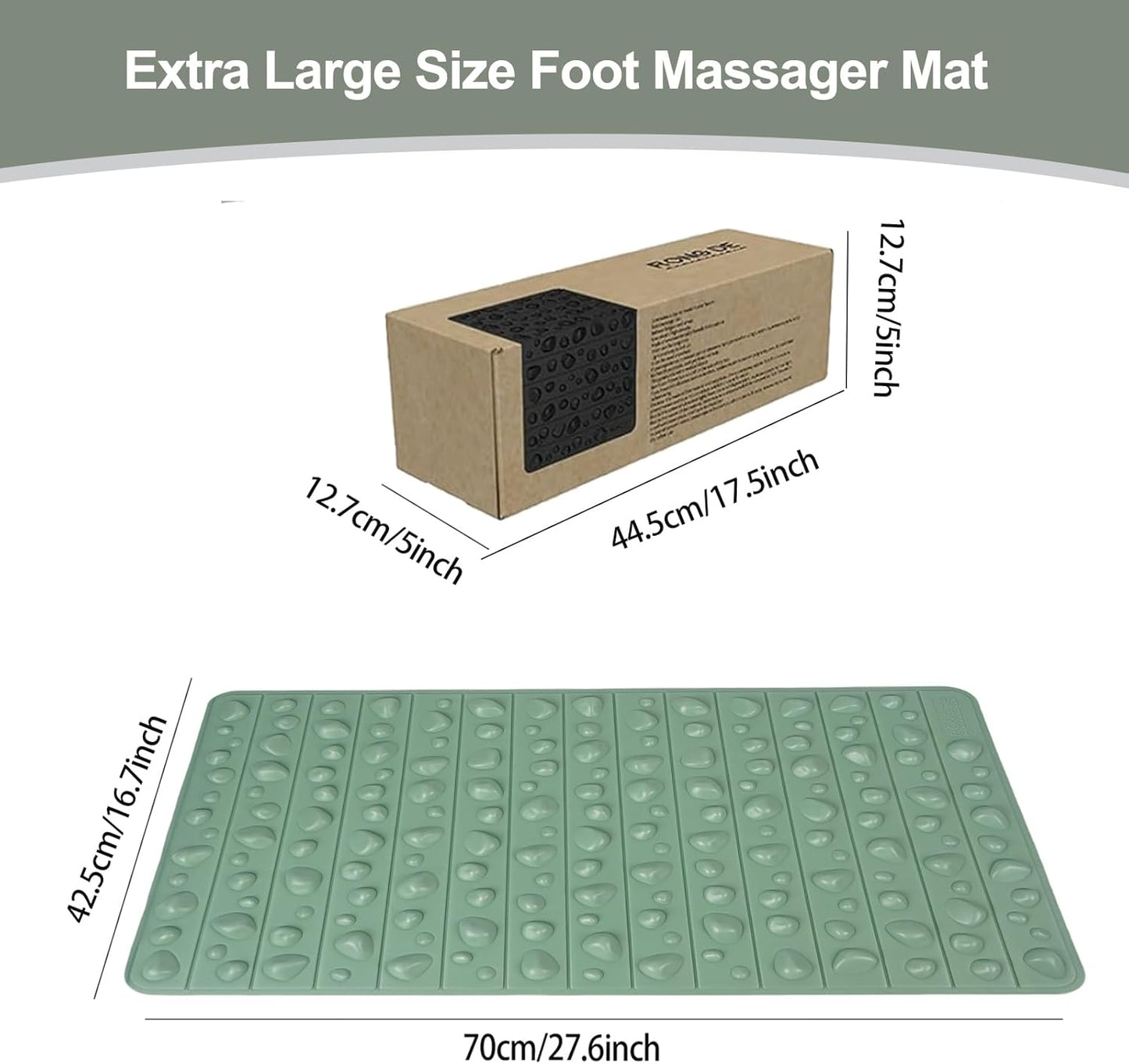 Portable Feet Acupressure Mat, Foldable Foot Massager Mat, Pressure Point Massage Pad, Anti Fatigue Office Standing Desk Pad, Stand Up Pad, Relieve Foot Pain