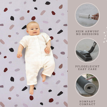 Hakuna Matte CloudSoft Mat for Floor 60" x 80" Beige – Coral Velvet Memory Foam Rug – Non-Slip, Water-Resistant