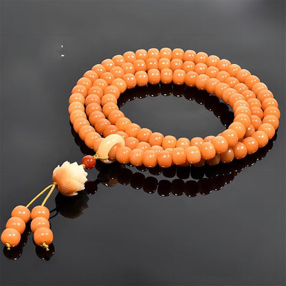 Mala Bead Strand Bracelet, 108 Buddhist Prayer Beads Yoga Meditation Green Malachite Beads Necklace Women man