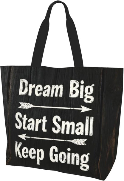 Tote Shoulder Bag Large Durable Reusable Eco-friendly Handbag Lightweight Stylish for Daily Use-19.7x15.7x5.9 Inch - Colors B
