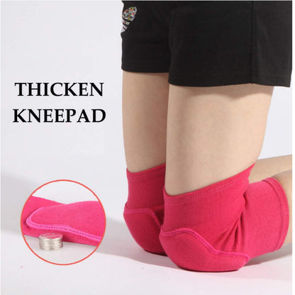 JUMISEE Kids Knee Pad, Anti-Slip Padded Sponge Knee Brace Breathable Flexible Elastic Knee Support for Football Volleyball Dance Skating Basketball Sports