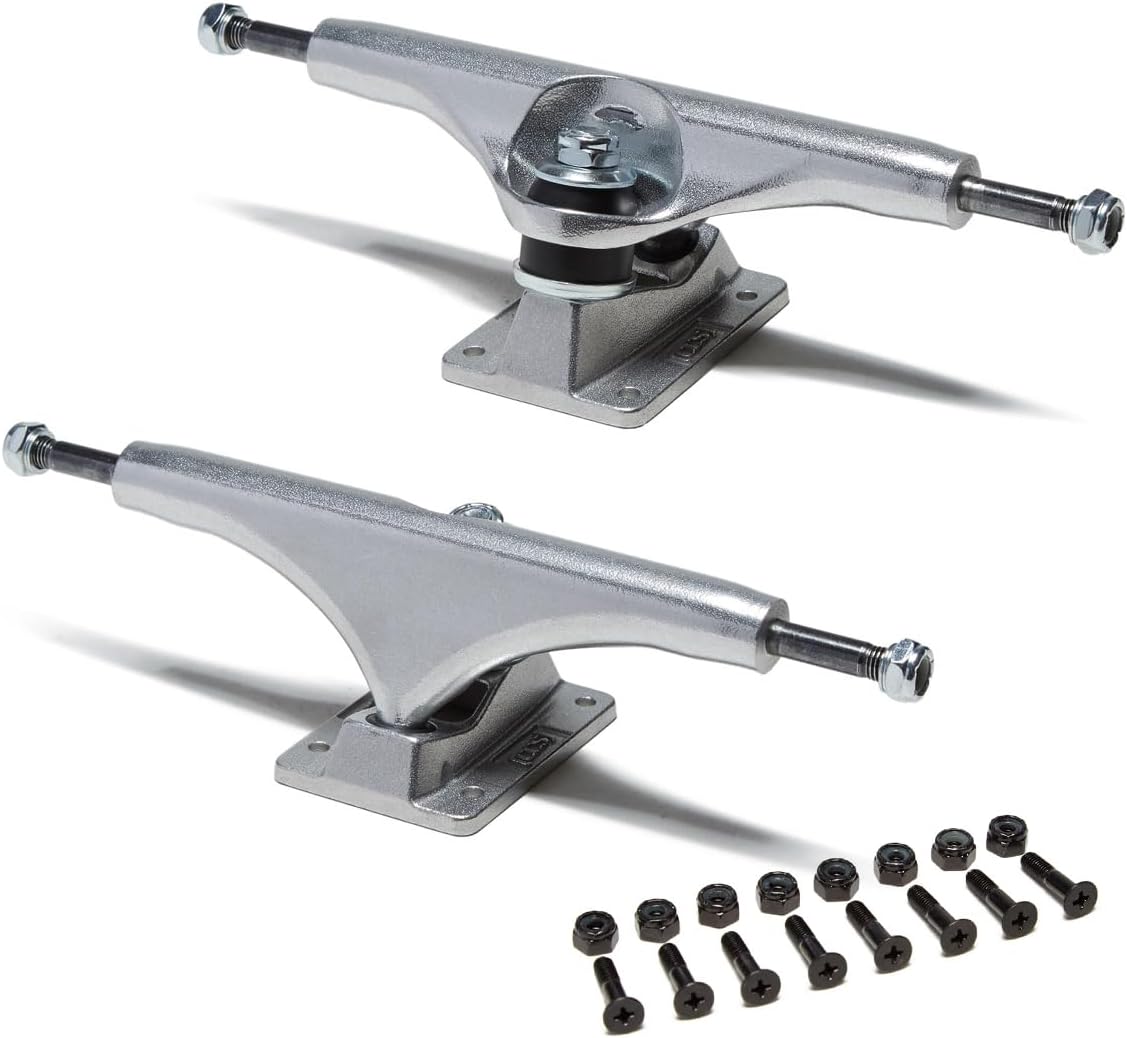 [CCS] Skateboard Trucks - 109mm, 129mm, 139mm, 144mm, 149mm, 169mm Black/Raw W/1" Mounting Hardware