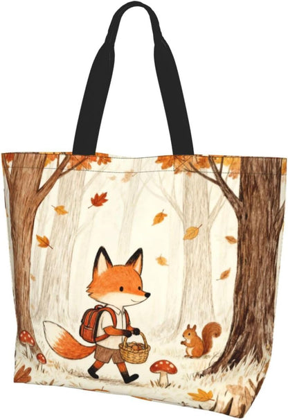 Tote Shoulder Bag Large Durable Reusable Eco-friendly Handbag Lightweight Stylish for Daily Use-19.7x15.7x5.9 Inch - Colors B