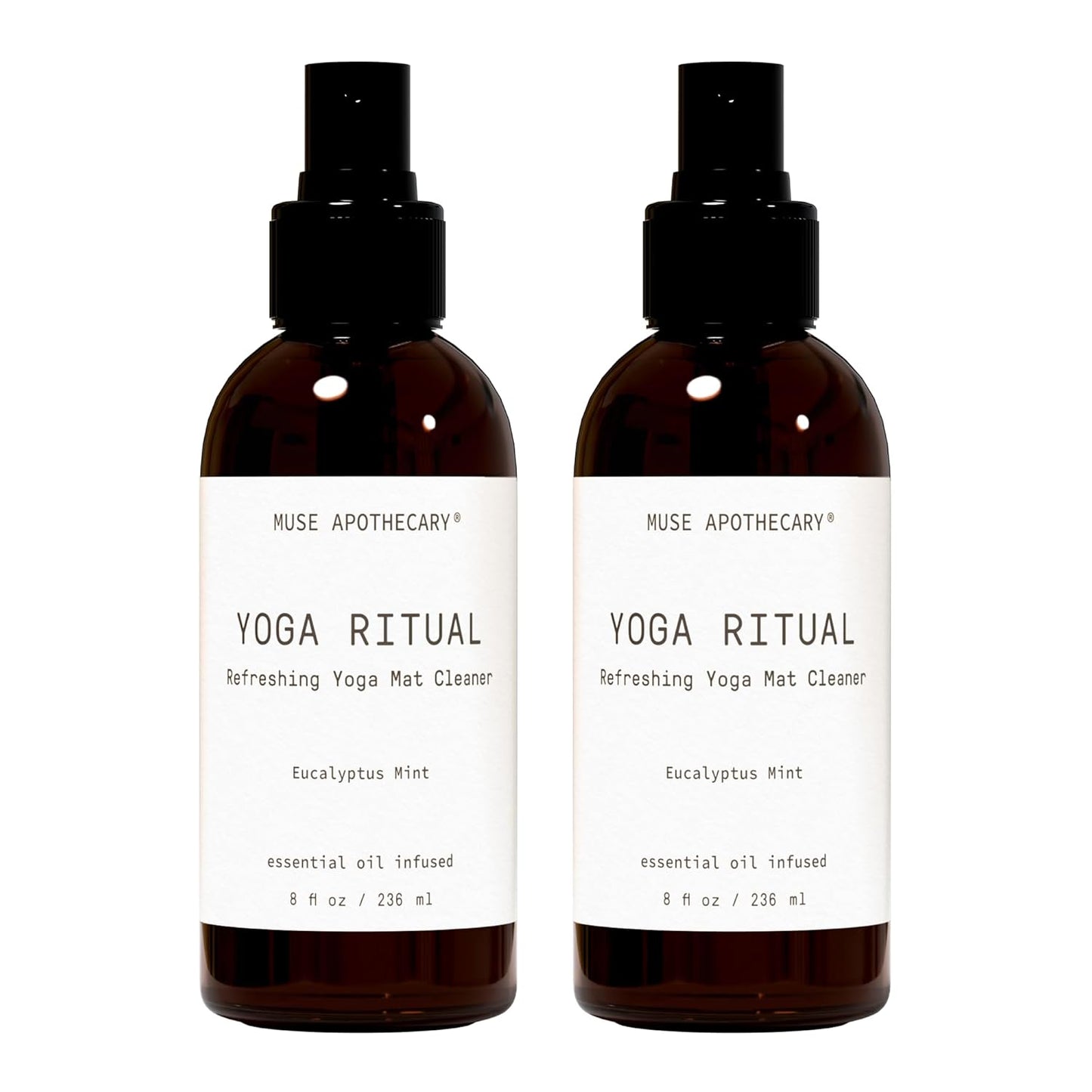 Muse Apothecary Yoga Ritual - Aromatic and Refreshing Yoga Mat Cleaner, 8 oz, Infused with Essential Oils - Eucalyptus Mint