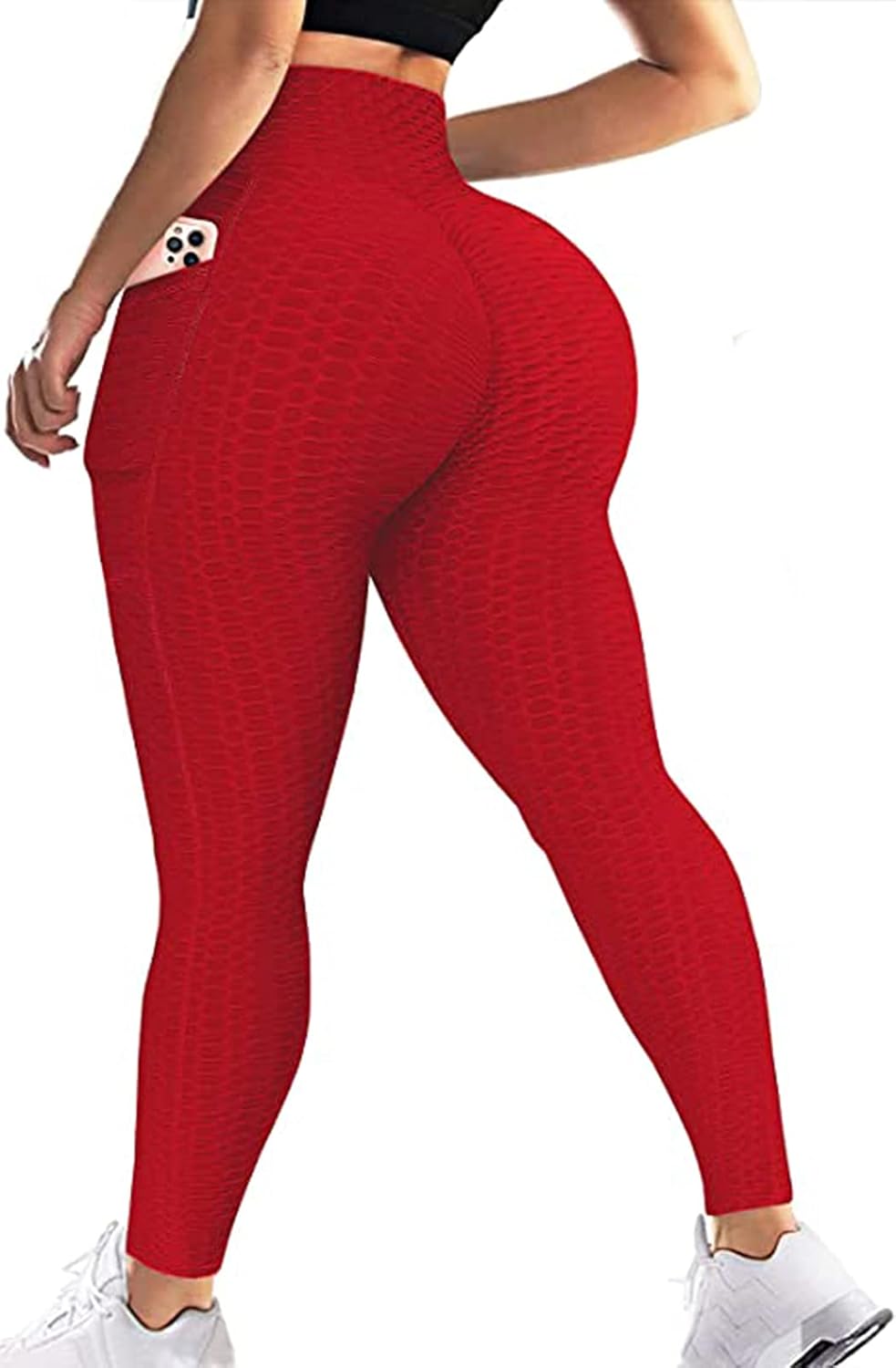 JGS1996 Butt Lifting Leggings for Women Tummy Control Workout Yoga Pants High Waisted Scrunch Booty Gym Tights