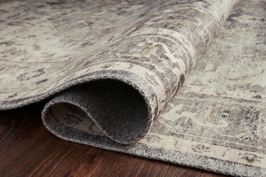 Loloi Hathaway Collection HTH-06 Blush/Multi 2'-6" x 7'-6", .25" Thick, Runner Rug, Soft, Durable, Printed, Modern, Low Pile, Non-Shedding, Easy Clean, Living Room Rug