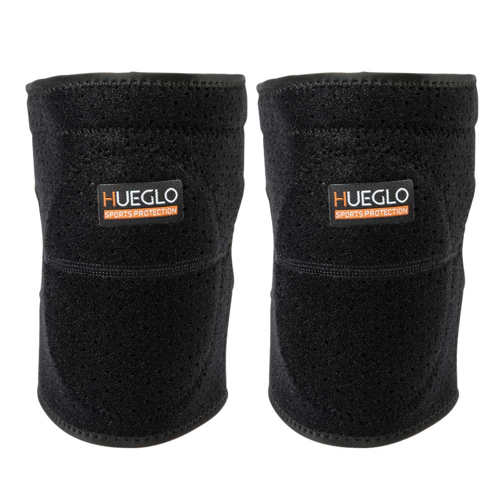 HUEGLO Protective Knee Pads for Dancers,Volleyball Knee Pad for Girls,Soft Sponge Knee Pads for Avoid Floor Burns & Bruising,1Pair,Black,Medium