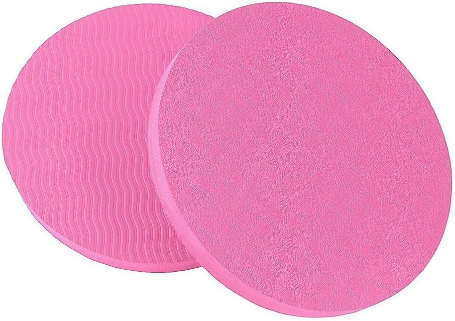 DHmart 6 Colors Eco Yoga Circle Mats Workout Circle Carpet Stool Pad Small Round Pad Yoga Mats Child Mats Cushion (Pack of 2)