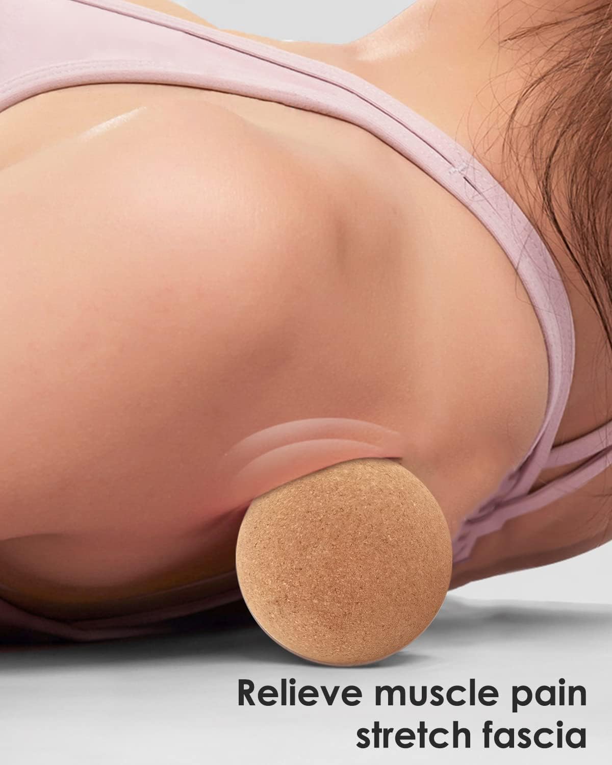 KITWILD Cork Peanut Massage Ball, Peanut Double Lacrosse Massage Ball for Deep Tissue Muscle Massage, Myofascial Release, Muscle Knots, and Yoga Therapy