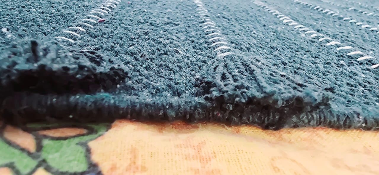Indian Handmade100 % Organic Anti Skid Multi Colour Cotton Yoga Mat - Eco-Friendly Hand-Woven Rug - Non-Slip & Thick (24”x72”x5mm) for Hot yoga & Everyday Fitness at Home - Comfortable & Foldable Extra-Long Mat