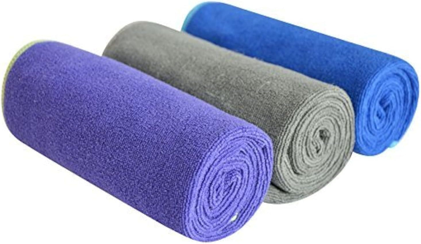 SINLAND Microfiber Gym Towels Super Absorbent Compact Travel Workout Towel Quick Dry Camping Sweat Towel for Sports Beach Swimming Backpacking Hiking and Yoga Men Women 16 Inch X 32 Inch