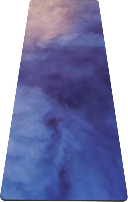 nuveti Yoga Mat Print Extra Thick TPE Non Slip Fitness Exercise Mat with Carrying Bag,72"x24" Extra Thick 6MM Exercise & Workout Mat for Yoga, Pilates Fitness and Floor Exercises - Colors B