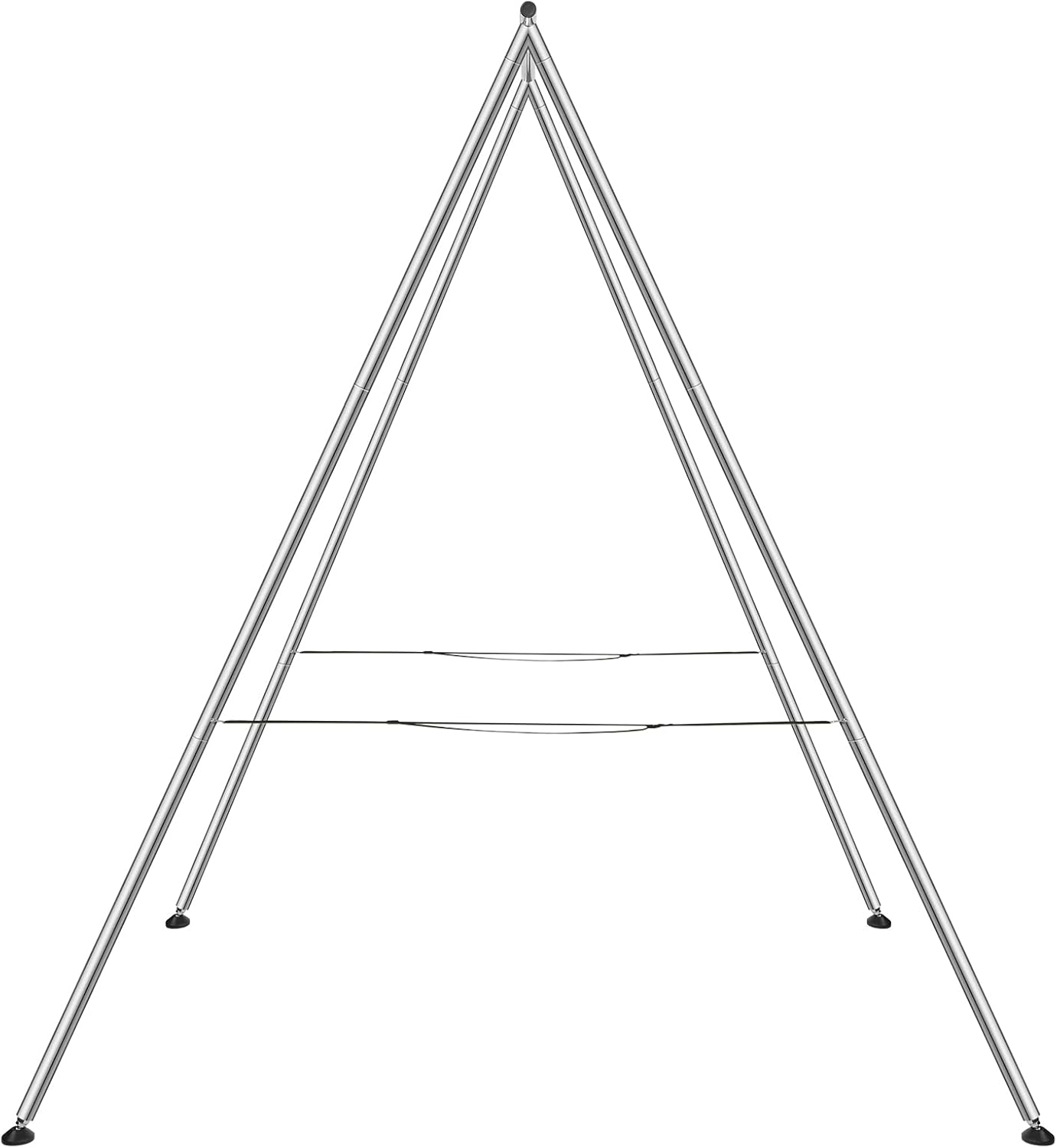 VEVOR Yoga Stand Frame, Max 441-551 lbs Load Swing Stand, Triangular Structure Aerial Rig, Aerial Silk Stands with Yoga Hammock, Standard & Height-Adjustable Version