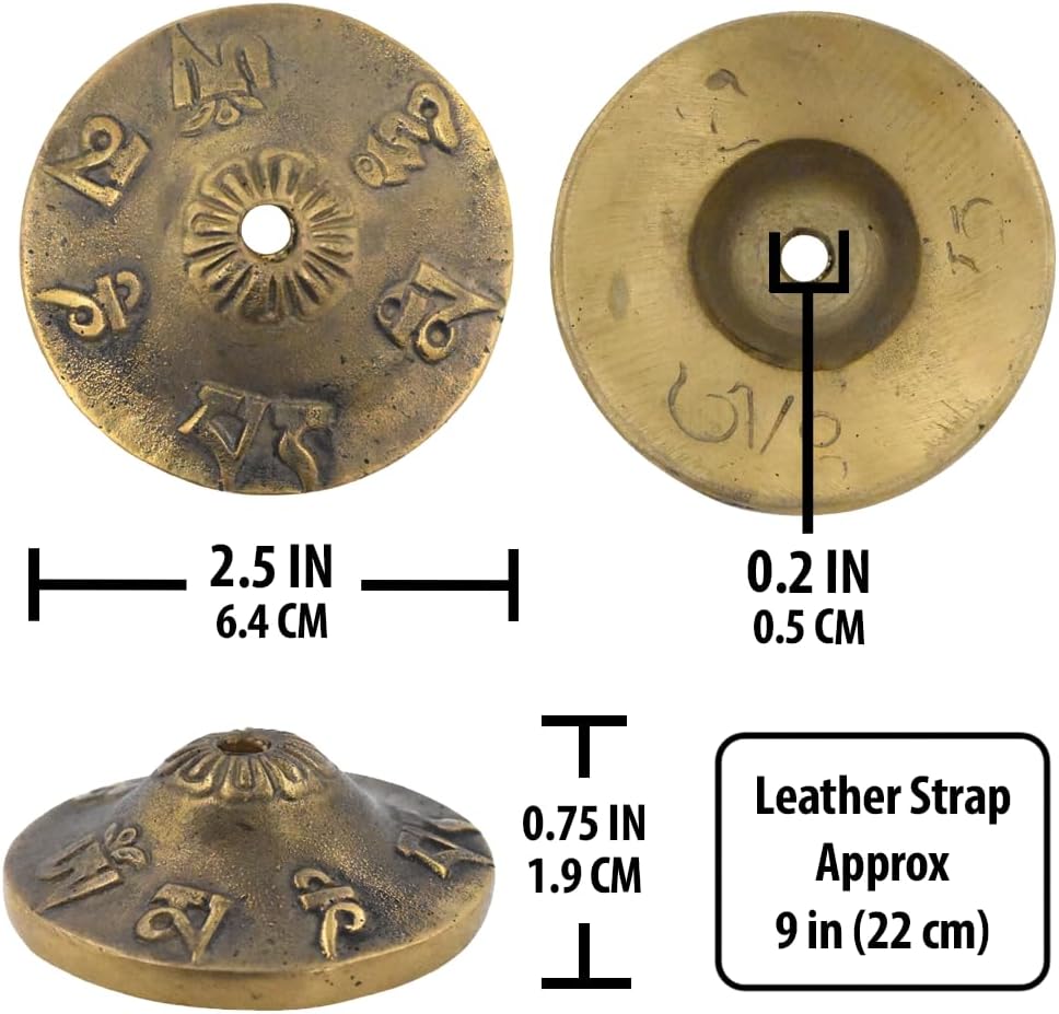 Mudra Crafts Tibetan Tingsha Bells Yoga Chimes – Mantra Tibetan Finger Cymbals Meditation Bells for Mindfulness, Prayer, and Sound Healing