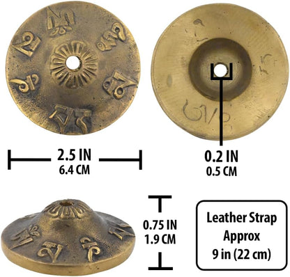 Mudra Crafts Tibetan Tingsha Bells Yoga Chimes – Mantra Tibetan Finger Cymbals Meditation Bells for Mindfulness, Prayer, and Sound Healing