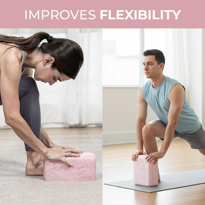 Yoga Block, 1 piece Lightweight, Arc Shape for Stable Grip, Ink Painting Design, Portable and Durable Yoga Brick for Enhanced Comfort and Support