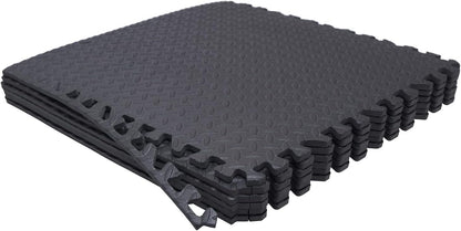 HTTMT- 8X(32 Sqft) Pink Gym Floor Mat 24x24 EVA Foam Interlocking Exercise Fitness Puzzle Floor Gym Yoga Mat Workout Pad [P/N: MTET-HOME012-8PC]
