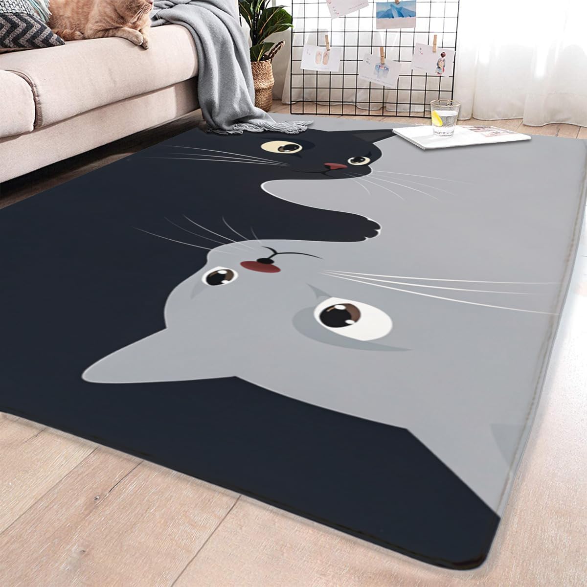 Butterfly Carpet Area Rug - Lovely Butterflies Printed Carpets for Kids Butterfly Theme Living Room Indoor Bedroom Decor Soft Polyester Yoga Mat 2'x3'