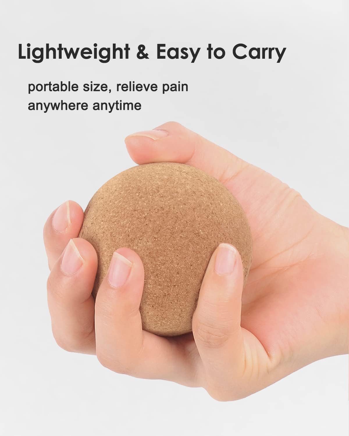 KITWILD Cork Peanut Massage Ball, Peanut Double Lacrosse Massage Ball for Deep Tissue Muscle Massage, Myofascial Release, Muscle Knots, and Yoga Therapy