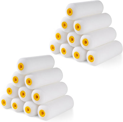Mister Rui Foam Paint Roller, 4 Inch Paint Roller 10 Pack, Small Paint Roller, Foam Paint Roller 4 Inch, Small Foam Paint Roller High Density, 4 Inch Foam Rollers for Painting Walls, Cabinets