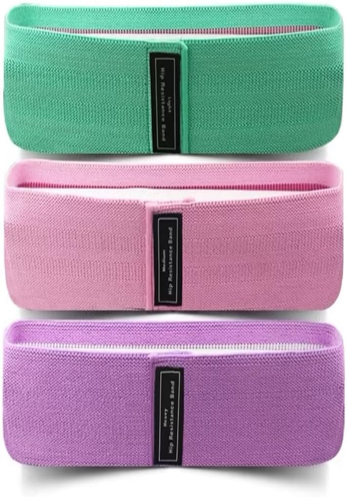 Resistance Bands for Working Out, 3 Levels Fabric Exercise Bands for Legs and Butt, Workout Bands for Women & Men, Booty Band for Yoga Starter Set, Pilates, Rehab, Fitness and Home Workout