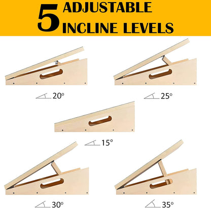 MUCITAGF Professional Slant Board, Adjustable Incline Board and Calf Stretcher, Slant Board for Calf Stretching, Calf Stretch Board
