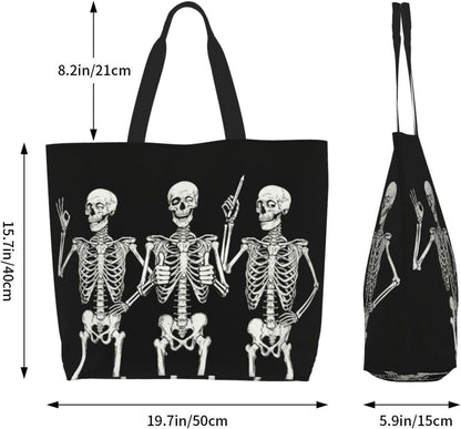Tote Shoulder Bag Large Durable Reusable Eco-friendly Handbag Lightweight Stylish for Daily Use-19.7x15.7x5.9 Inch - Colors B
