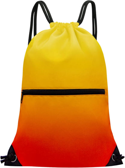 HOLYLUCK Drawstring Backpack Bag Sport Gym Sackpack - Colors B