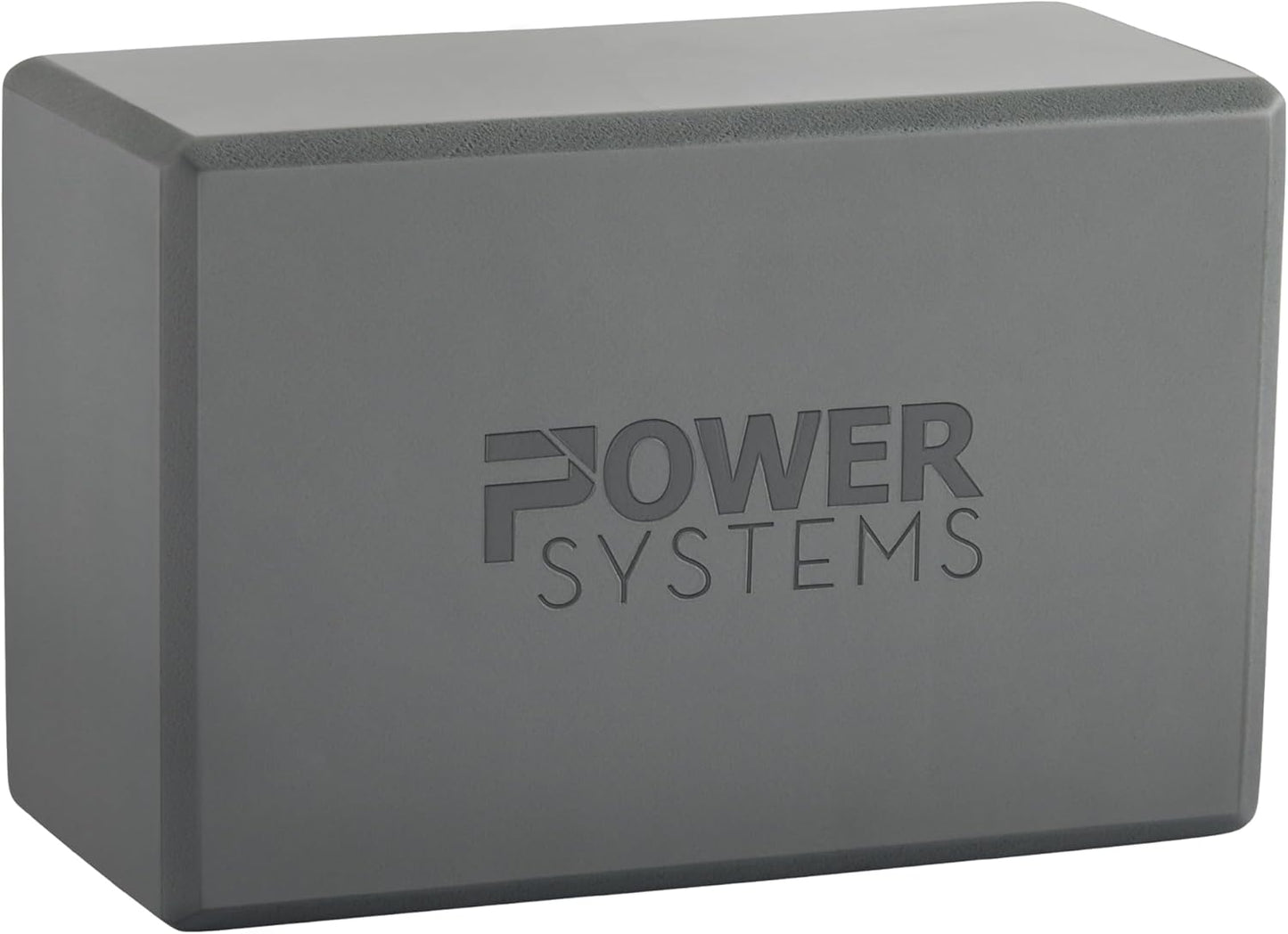 Power Systems Yoga Block | Commercial Grade Foam, Lightweight, Durable Ergonomic Support for Home and Studio Use | Yoga, Pilates, Meditation, Flexibility, and Balance with Textured Non-Slip Grip and Smooth Edges