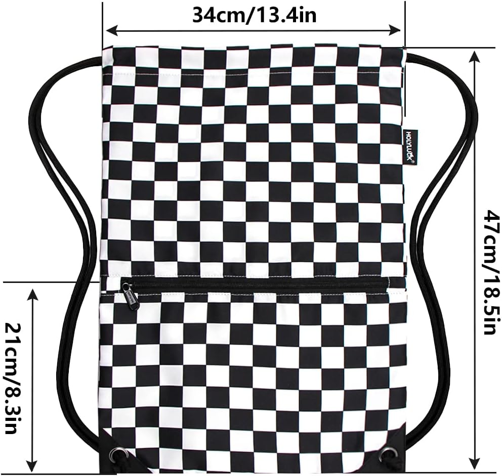 HOLYLUCK Drawstring Backpack Bag Sport Gym Sackpack - Colors B