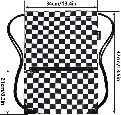 HOLYLUCK Drawstring Backpack Bag Sport Gym Sackpack - Colors B