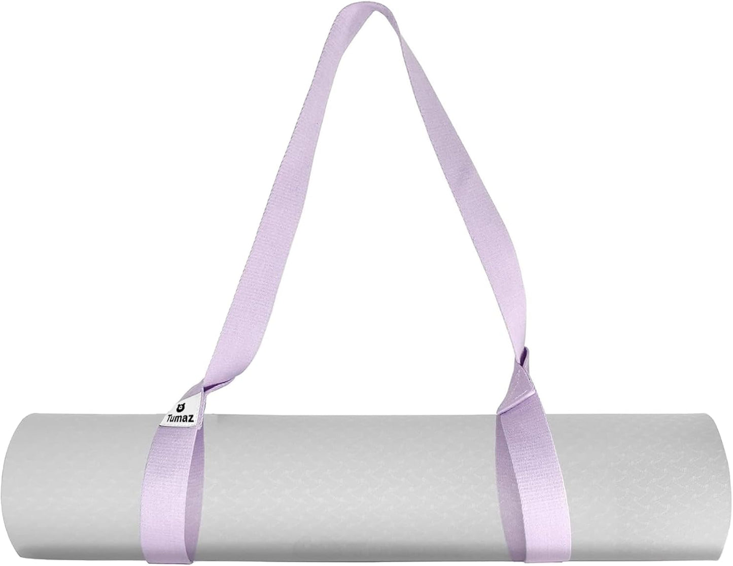 Tumaz Yoga Mat Strap [MAT NOT Included] (2 Sizes) with Extra Thick & Comfy Delicate Texture, Adjustable Yoga Mat Carrier