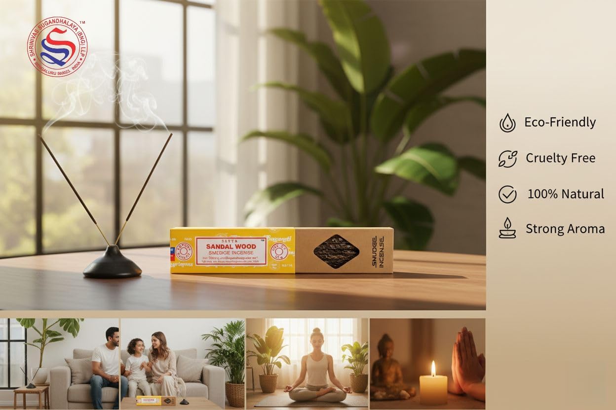 Satya Incense Gift Set Nag Champa, Super hit, Dragon's Blood, Sandalwood, Patchouli, Lavender, Positive Vibes, 15 g