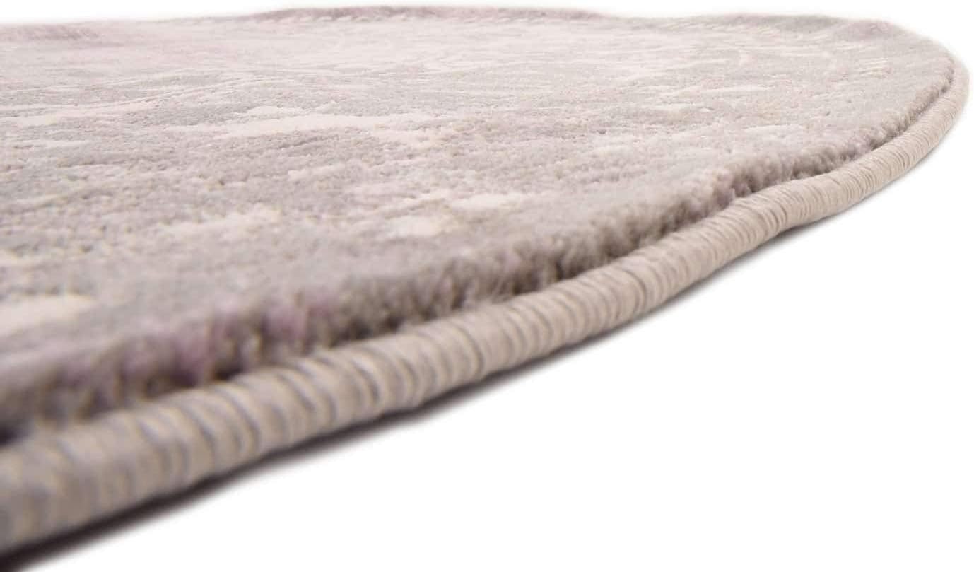 Unique Loom New Classical Collection Area Rug - Olwen (4'Round, Purple/ Gray)