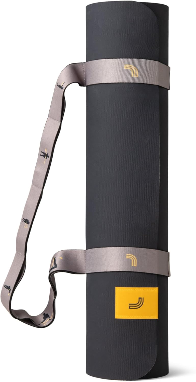 Lolë Pose Yoga Mat for Women with Strap Carrier | Non-Slip 5mm Thick Exercise Mat | Ideal for Hot Yoga & Pilates | PVC-Free & Sweat-Resistant