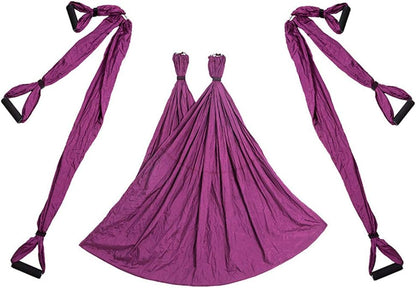 Aerial Trapeze Yoga Hammock Kit - Ultra Strong Antigravity Yoga Flying Sling Inversion Swing Tool Set