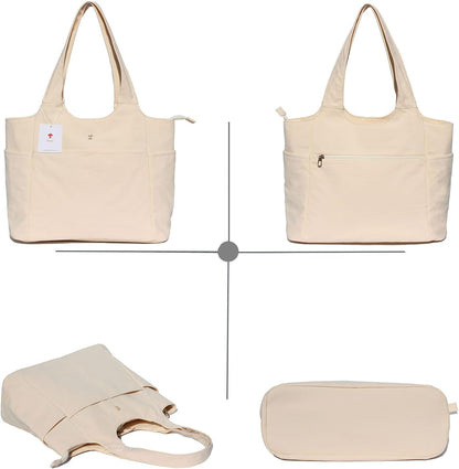 ESVAN Yoga Tote Bag Mat bag Women Shoulder Bags Carryall Tote for Travel Office Workout Gym Nurse Beach