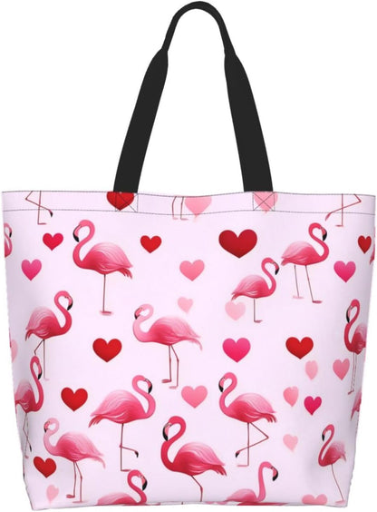 Tote Shoulder Bag Large Durable Reusable Eco-friendly Handbag Lightweight Stylish for Daily Use-19.7x15.7x5.9 Inch - Colors A
